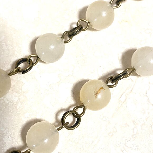 Natural Yellow Aventurine Necklace, Bronze Fortune Cat + Genuine Gemstone Choker - Picture 10 of 14